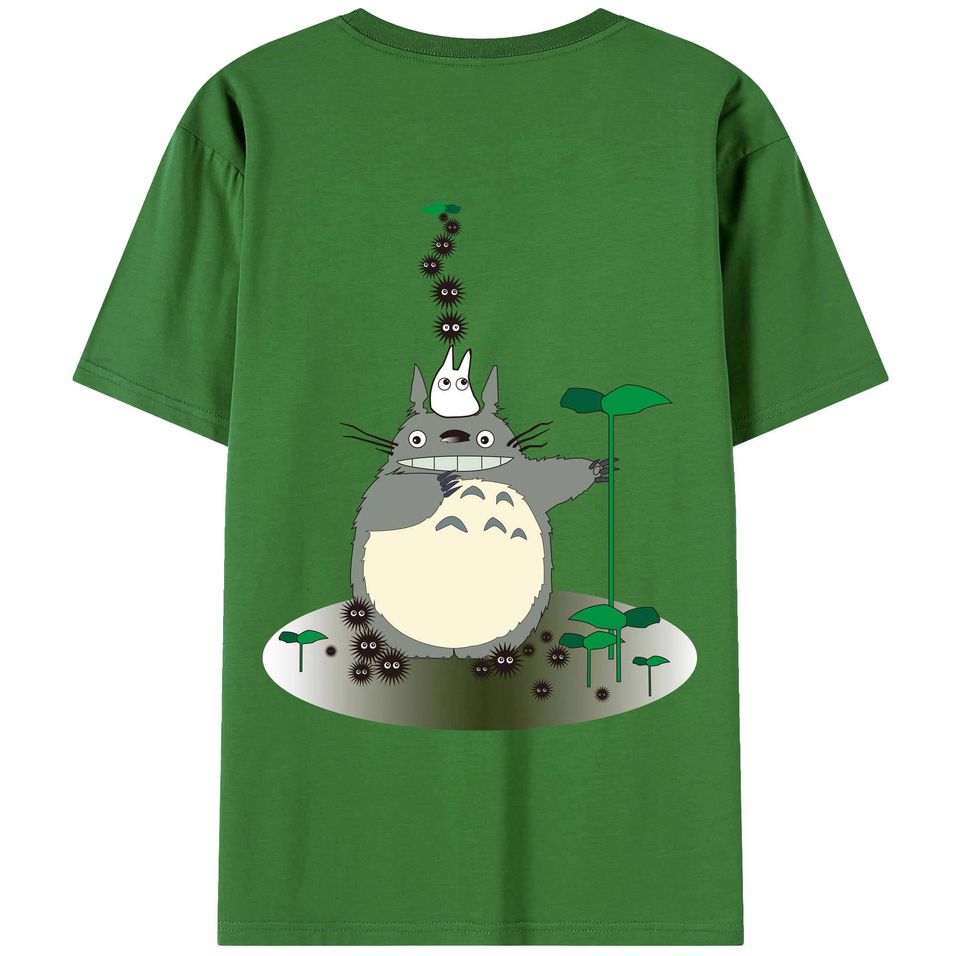 （画像用） となりのトトロ 草壁メイ 草壁サツキ My Neighbor Totoro Satsuki Kusakabe Mei Kusakabe レディース半袖Tシャツ(バックプリント)